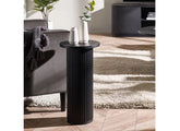 Louis Black Fluted Drinks Table - room